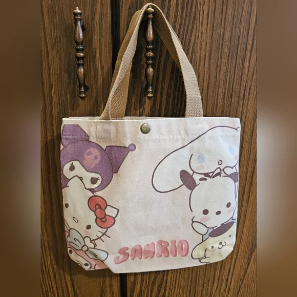 Sanrio Hello Kitty and Friends Tote Bag - Cream and Tan NWOT - Picture 5 of 9